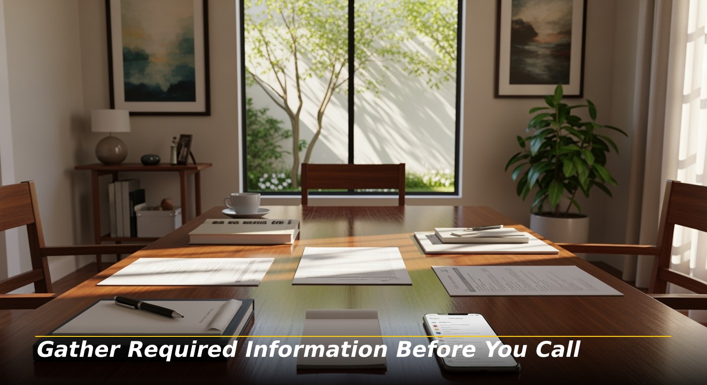 Gather Required Information Before You Call