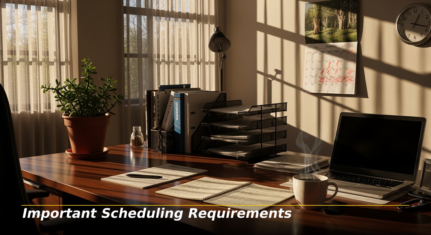 Important Scheduling Requirements